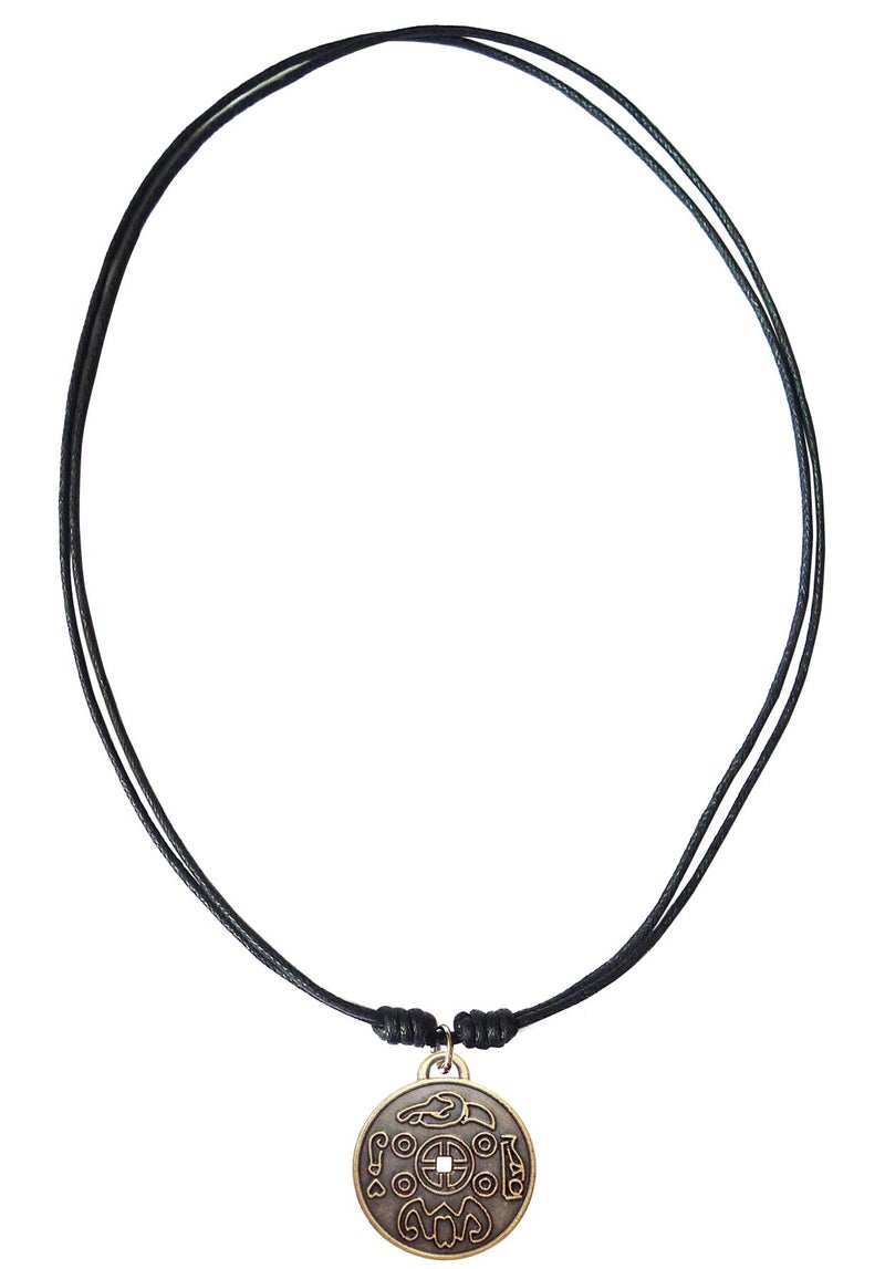 Bijoux de Ja Feng Shui Attract Wealth Good Luck Money Amulet Coin Medal Pendant Adjustable Cord Necklace 16" - Image 2